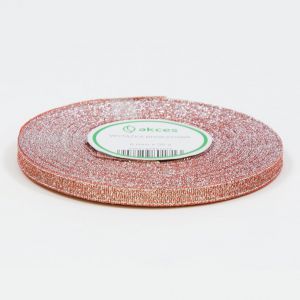 Wstążka brokatowa Akces Czerwona, 6mm x 33m